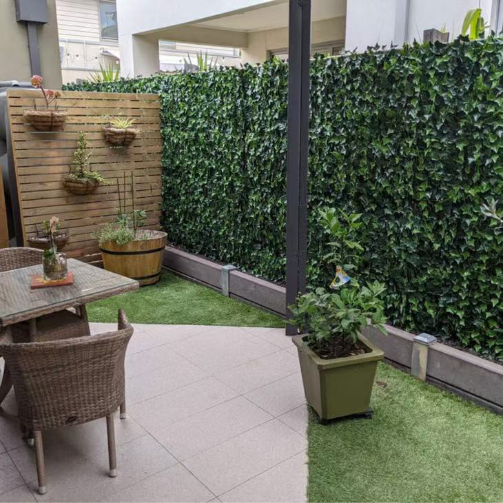 Boston Ivy Artificial Vertical Garden Green Wall Panel 40×40in 11 SQ FT – UV Resistant – Commercial Grade best