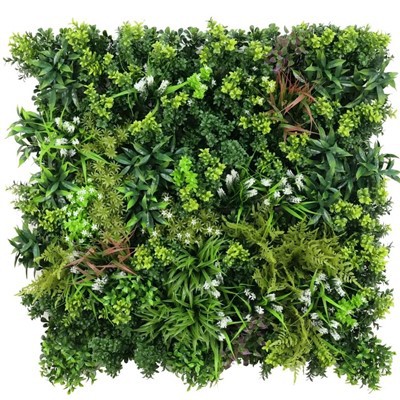 Amazon Jungle Artificial Vertical Garden Green Wall Panel 40×40in 11 SQ FT – UV Resistant – Commercial Grade