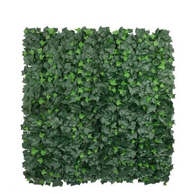 Boston Ivy Artificial Vertical Garden Green Wall Panel 40×40in 11 SQ FT – UV Resistant – Commercial Grade